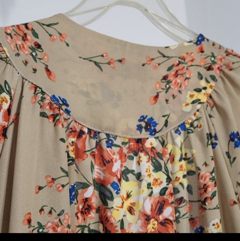 Kimono Open Cardigan Cover Up Floral Tatting - Picture 7 of 11
